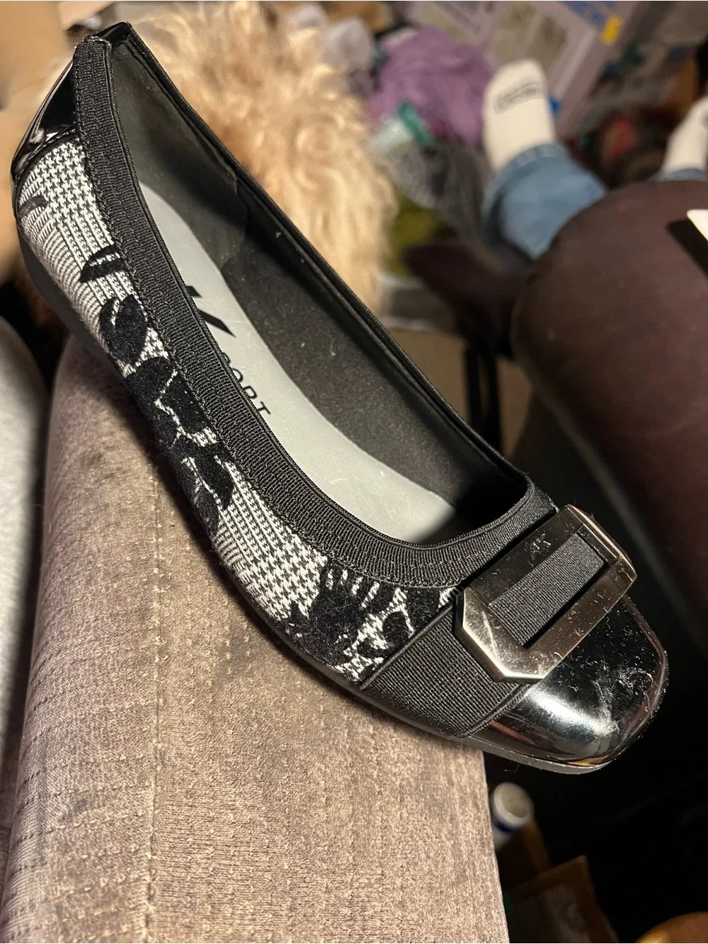 ANNE KLEIN SPORT UPLIFT2 SLIP-ON BALLET FLATS